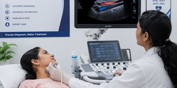 modern ultrasound and colour dopple